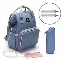 Load image into Gallery viewer, USB Baby Diaper Bags