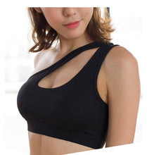 Load image into Gallery viewer, Oblique shoulder strap Sports Bra