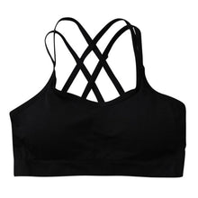 Load image into Gallery viewer, Sports Bra Criss Cross Crop