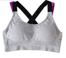 Load image into Gallery viewer, Sports Bra Full Cup Breathable Top Shockproof Cross