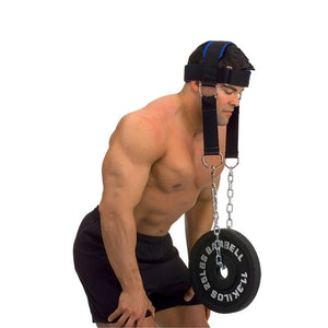 Men Neck Upper Back Muscle Power Training Weightlifting Belt Head