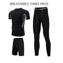 Load image into Gallery viewer, Men Sports Gym Sport Suit Men's Running