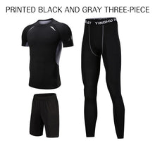 Load image into Gallery viewer, Men Sports Gym Sport Suit Men's Running
