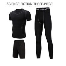 Load image into Gallery viewer, Men Sports Gym Sport Suit Men's Running