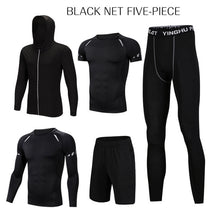 Load image into Gallery viewer, Men Sports Gym Sport Suit Men's Running