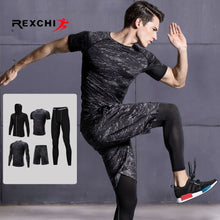 Load image into Gallery viewer, Men Sports Gym Sport Suit Men's Running