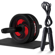 Load image into Gallery viewer, New 2 in 1 Ab Roller&amp;Jump Rope No Noise Abdominal Wheel Ab Roller with Mat For Arm Waist Leg Exercise
