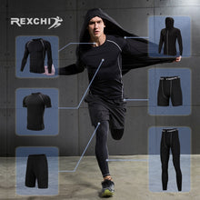 Load image into Gallery viewer, REXCHI Men's Tracksuit Compression Sports