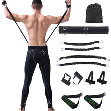 Load image into Gallery viewer, 100lbs Fitness Resistance Bands Set for Arms Legs Strength and Agility Workout Equipment