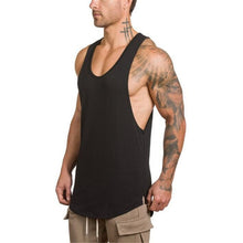 Load image into Gallery viewer, Bodybuilding stringer tank top men fitness shirt