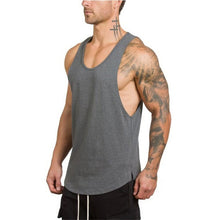Load image into Gallery viewer, Bodybuilding stringer tank top men fitness shirt