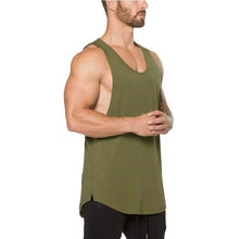 Load image into Gallery viewer, Bodybuilding stringer tank top men fitness shirt