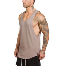 Load image into Gallery viewer, Bodybuilding stringer tank top men fitness shirt