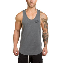 Load image into Gallery viewer, Bodybuilding stringer tank top men fitness shirt