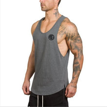 Load image into Gallery viewer, Bodybuilding stringer tank top men fitness shirt