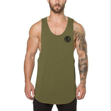 Load image into Gallery viewer, Bodybuilding stringer tank top men fitness shirt