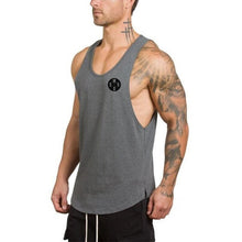 Load image into Gallery viewer, Bodybuilding stringer tank top men fitness shirt