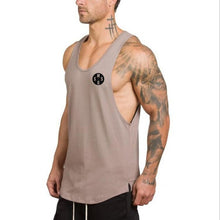 Load image into Gallery viewer, Bodybuilding stringer tank top men fitness shirt