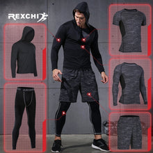 Load image into Gallery viewer, REXCHI 5 Pcs/Set Men's Tracksuit Sports Suit
