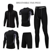 Load image into Gallery viewer, REXCHI 5 Pcs/Set Men's Tracksuit Sports Suit
