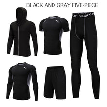 Load image into Gallery viewer, REXCHI 5 Pcs/Set Men's Tracksuit Sports Suit