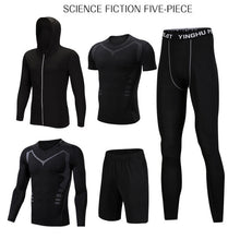 Load image into Gallery viewer, REXCHI 5 Pcs/Set Men's Tracksuit Sports Suit