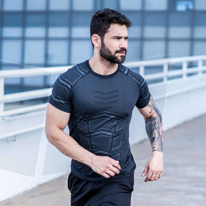2018 Summer New mens gyms T shirt Crossfit Fitness