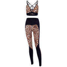 Load image into Gallery viewer, Female Leopard Print Sport Suit