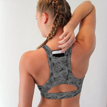 Load image into Gallery viewer, Sports Bra  Phone Pocket Compression Push