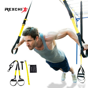 REXCHI Gym Fitness Resistance Bands Hanging Belt for Yoga Stretch