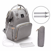 Load image into Gallery viewer, USB Baby Diaper Bags